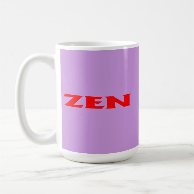 Taza De Café Zen red lilac mug (Izquierda)