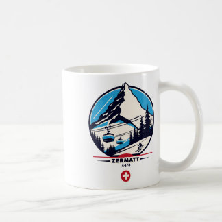 Taza De Café Zermatt 4478 - Esquí en el Problemhorn