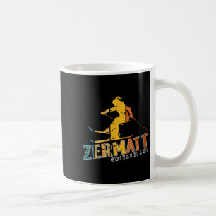Taza De Café Zermatt Alpes suizos esquí alpino Suiza Monte