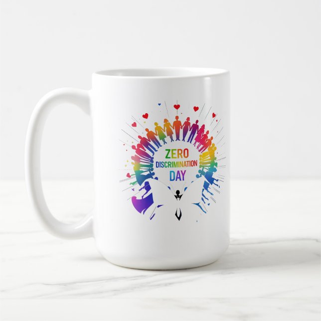 Taza De Café Zero Discrimination Day  (Izquierda)