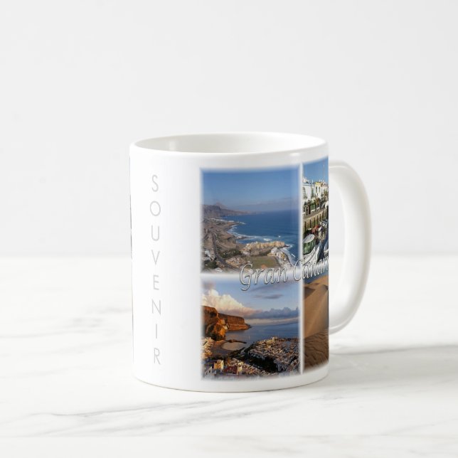 Taza De Café zES005 GRAN CANARIA, Islas Canarias, España, (Anverso derecho)