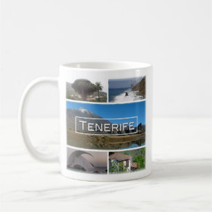 Taza De Café zES045 TENERIFE, Islas Canarias, España, Café Mug