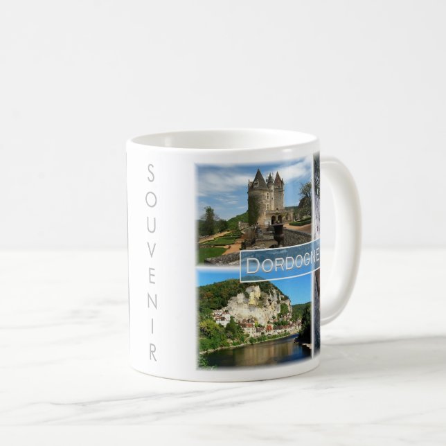 Taza De Café zFR033 DORDOGNE, Francia, (Anverso derecho)
