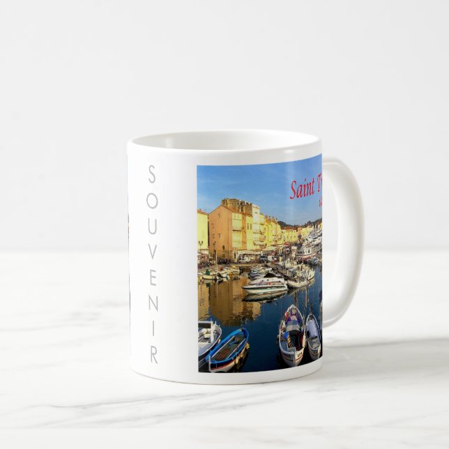 Taza De Café zFR078 SAINT TROPEZ Riviera Francesa, Francia, (Anverso derecho)