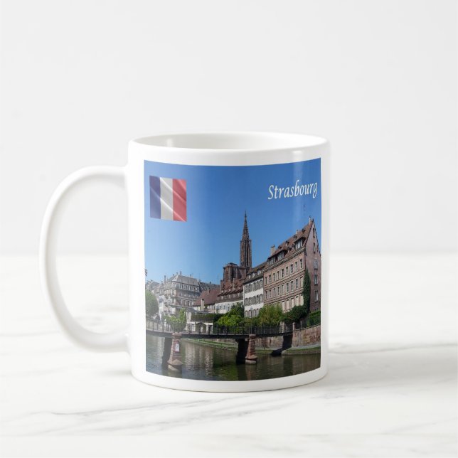 Taza De Café zFR142 STRASBOURG, Francia, (Izquierda)