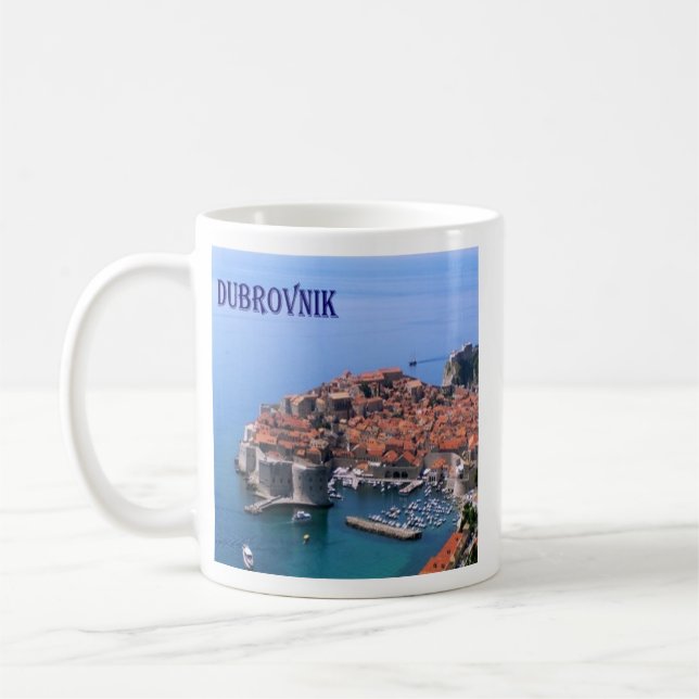 Taza De Café zHR017 DUBROVNIK, Croacia, (Izquierda)