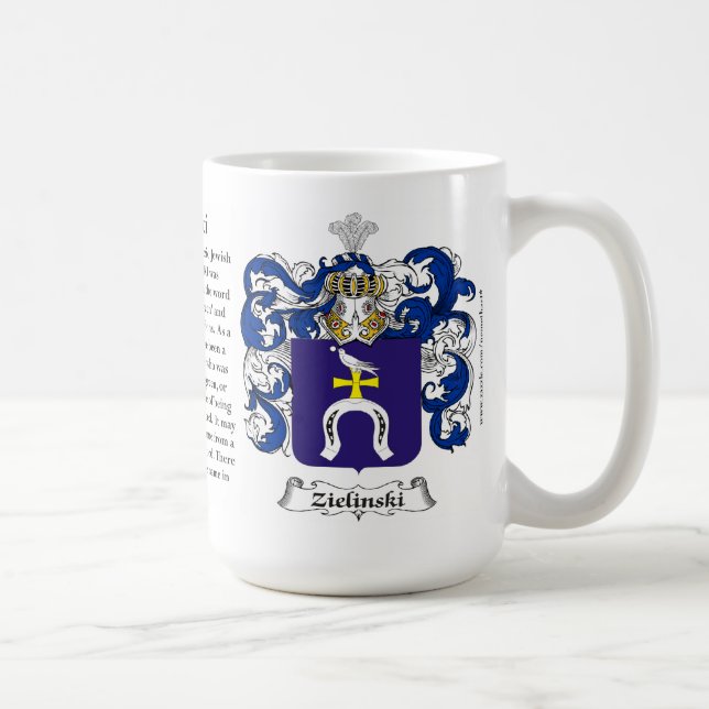 Taza De Café Zielinski, el origen, el significado y el escudo (Derecha)