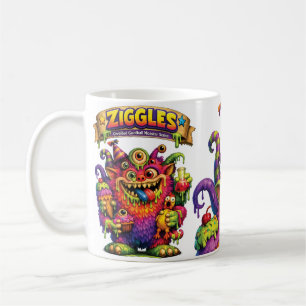 Taza De Café Ziggles de la Serie Monstruos de la Traviesura