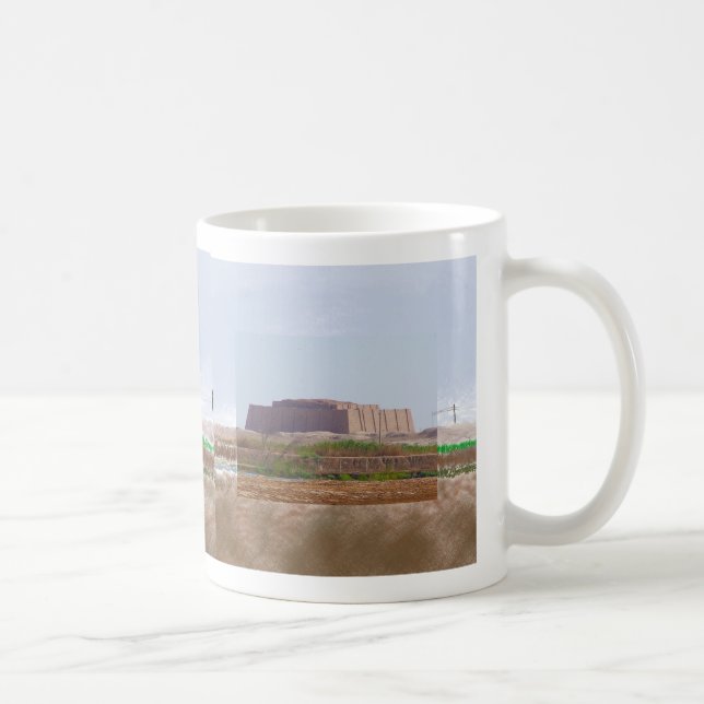 Taza De Café Ziggurat of Ur Impressionist Art Mug (Derecha)
