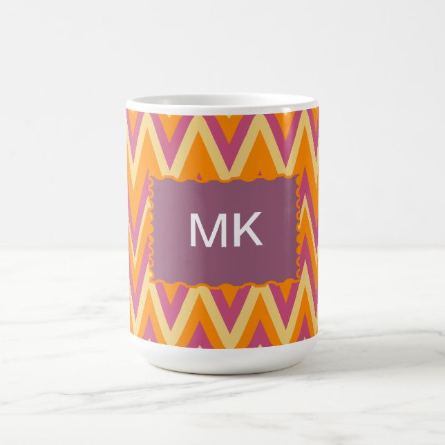Taza De Café ZigZag tribal azteca (Centro)