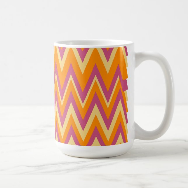 Taza De Café ZigZag tribal azteca (Derecha)