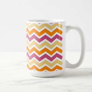Taza De Café Zigzag tribal vibrante