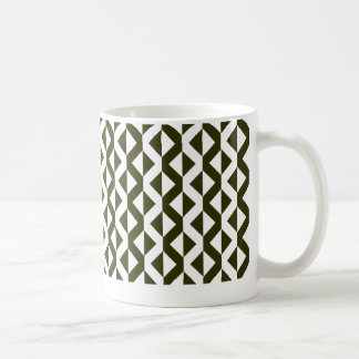 Taza De Café ZigZags alternativo - Verde y blanco turbios