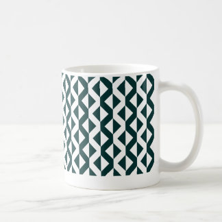 Taza De Café ZigZags alterno - Verde y Blanco Dk