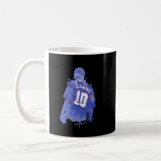 Taza De Café Zinedine Zidane Leyenda Francesa Clásica T Camisa (Izquierda)