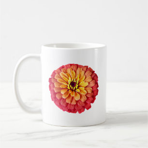 Taza De Café Zinnia en tonos Naranjas