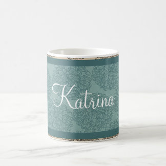 Taza De Café Zinnia Mug verde azulada