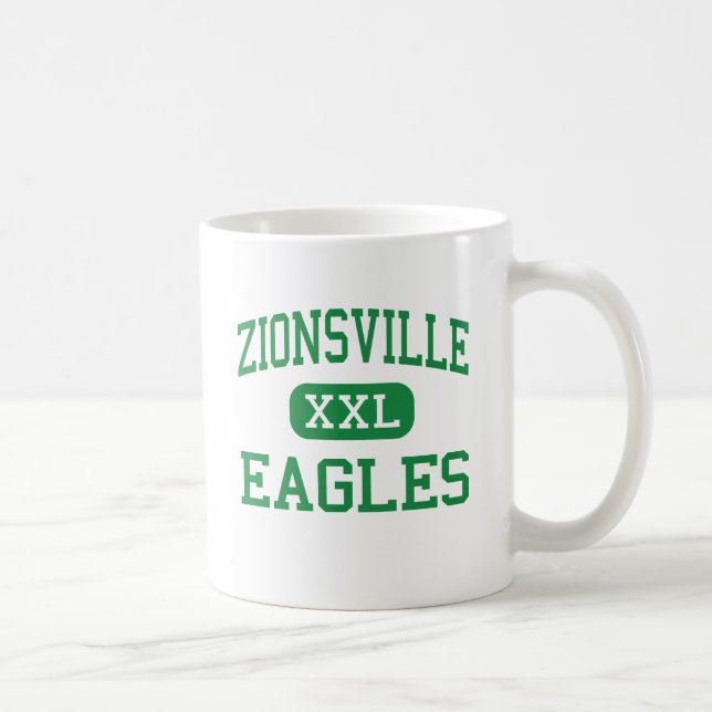 Taza De Café Zionsville - Eagles - comunidad - Zionsville (Derecha)