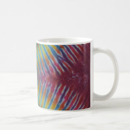 Taza De Café Zipper V-Pattern Tie Dye Stripes