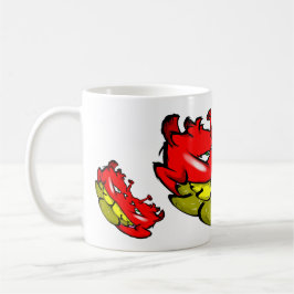 Taza De Café Zippy Trippy Alien Dazs con diente amarillo plano