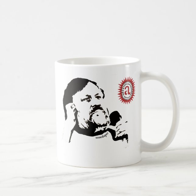 Taza De Café Zizek que comtempla el objet a pequena: La (Derecha)
