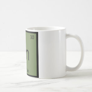 Taza De Café Zn - Calabacín Química Tabla Periódica de Verduras
