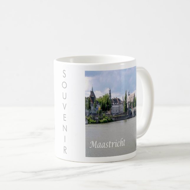 Taza De Café zNL027 MAASTRICHT Meuse river MASS, Europa, (Anverso derecho)