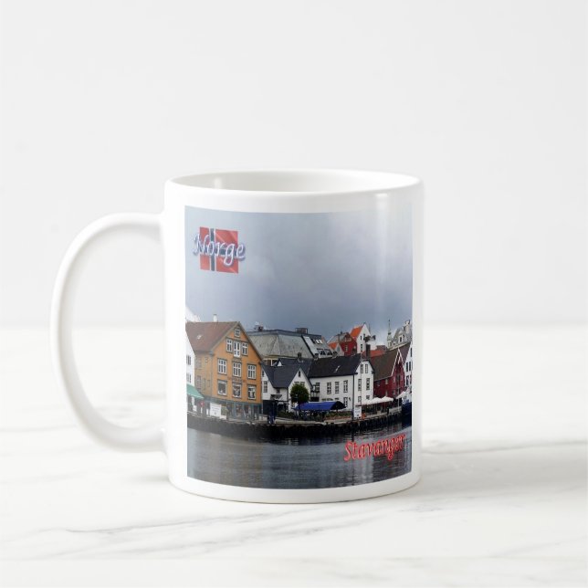 Taza De Café zNO010 STAVANGER, Noruega, Europa, (Izquierda)