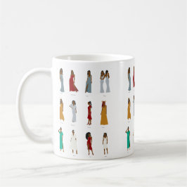 Taza De Café Zodiac Astrología de la mujer negra Mug