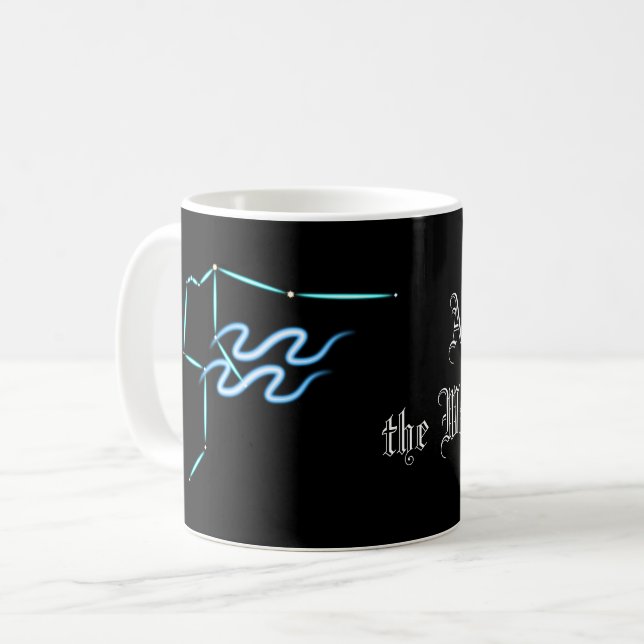 Taza De Café Zodiac Constellation Aquarius Coffee Mug (Anverso izquierdo)