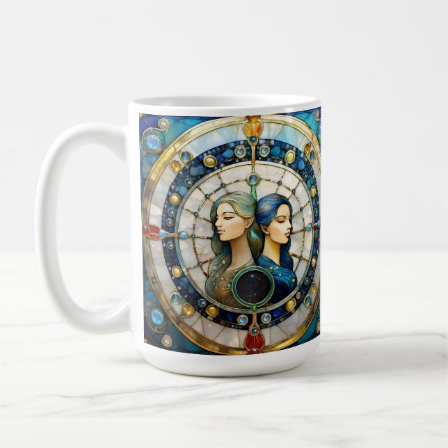 Taza De Café Zodiac - Gemini Los Gemelos (Izquierda)