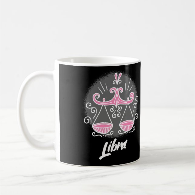 Taza De Café Zodiac Libra Symbol Coffee Mug (Izquierda)