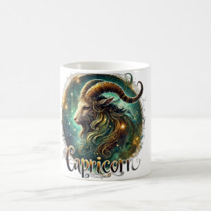 Taza De Café Zodiac Mug de Capricornio - Diseño elegante y cósm