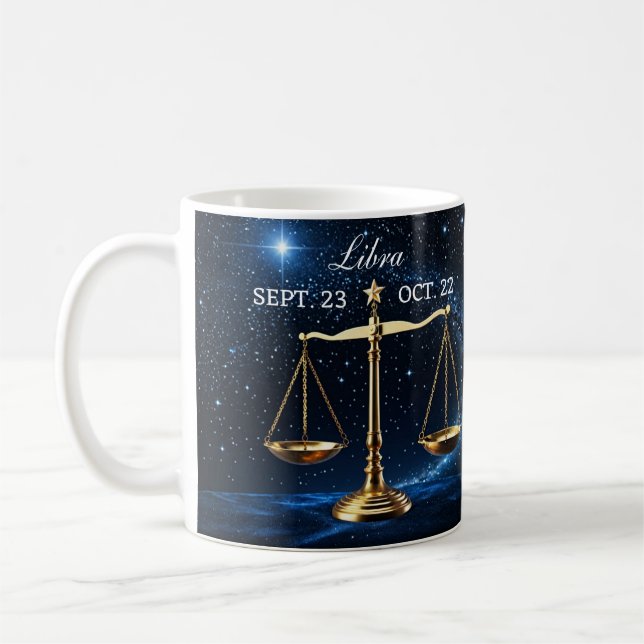 Taza De Café Zodiac Mug - Libra (Izquierda)