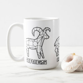 Taza De Café Zodiac Rótulo Mug: Aries