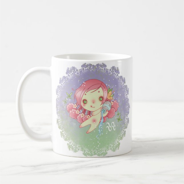 Taza De Café Zodiac verseau aquarius (Izquierda)