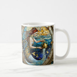 Taza De Café Zodíaco - Acuario La Portadora de Agua Sirena