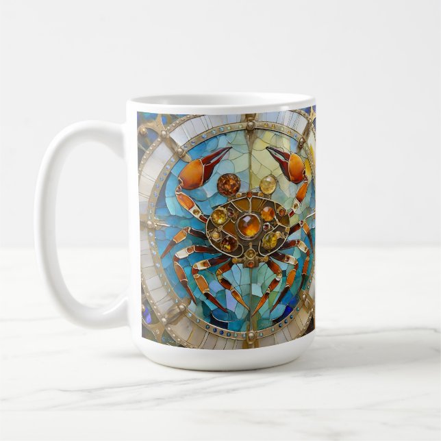 Taza De Café Zodiaco - Cáncer El Cangrejo (Izquierda)