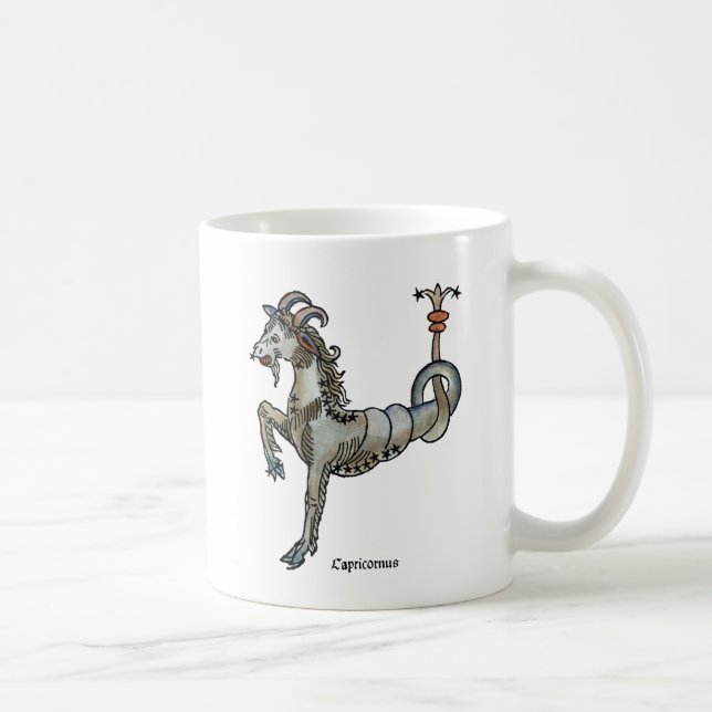 Taza De Café Zodiaco: Capricornio, 1482 (Derecha)