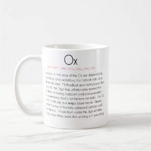 Taza De Café Zodiaco chino (año del buey) 2