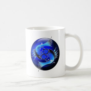 Taza De Café Zodiaco de la mazmorra del arte - Piscis