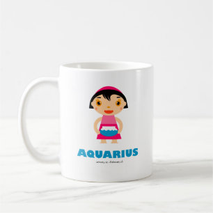 Taza De Café Zodiaco del acuario para los niños