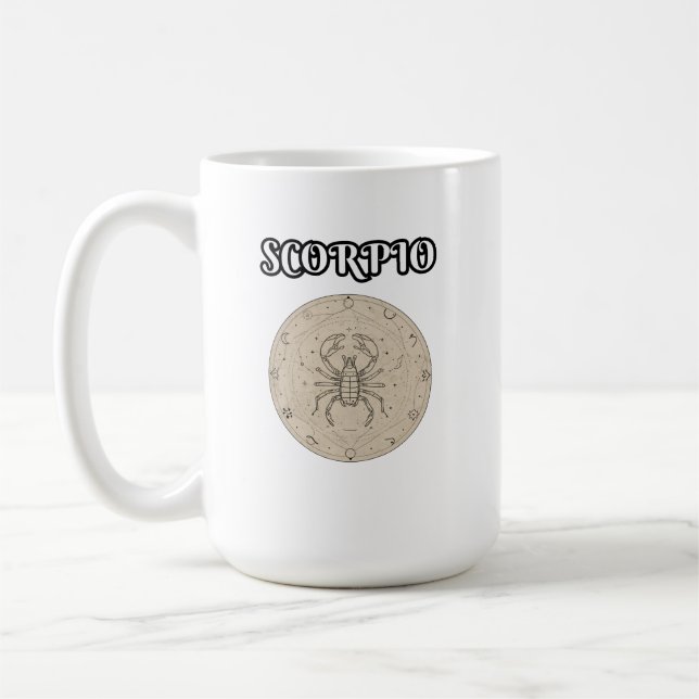 Taza De Café zodiaco escorpio (Izquierda)
