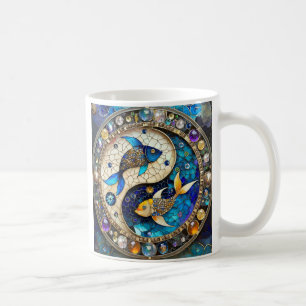Taza De Café Zodiaco - Pez Piscis Yin y Yang