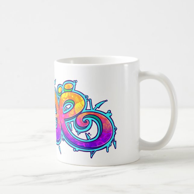 Taza De Café ZOE grafiti nombre - (Derecha)
