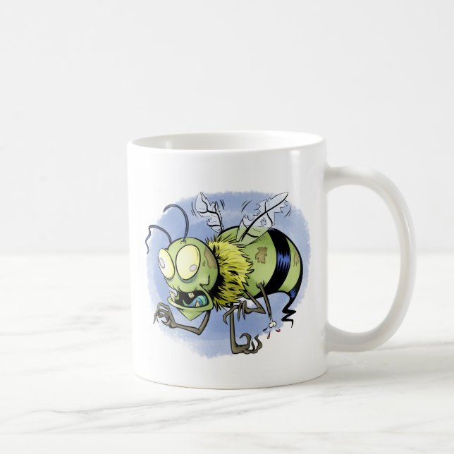 Taza De Café Zom-abeja (abeja del zombi) (Derecha)