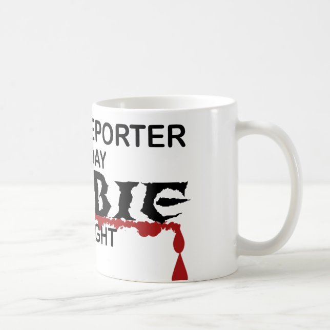 Taza De Café Zombi del reportero de corte (Derecha)