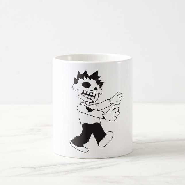 Taza De Café Zombi que camina (Centro)
