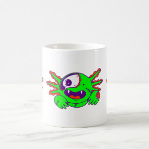 Taza De Café zombi zombi animal axolotl halloween espeluznante