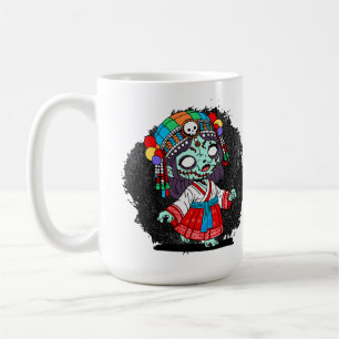 Taza De Café Zombie coreano lindo